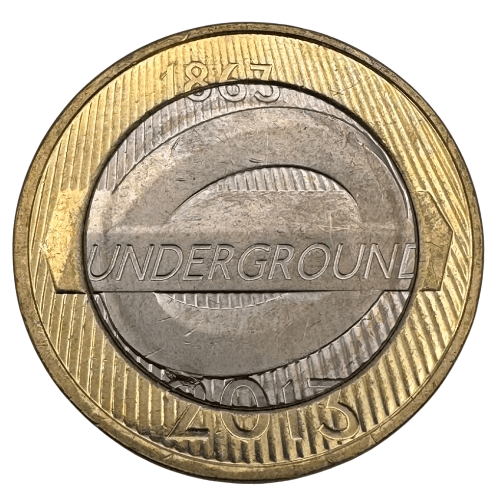 2013 London Underground Roundel £2 Coin 2013 2013 London Underground Roundel £2 Coin