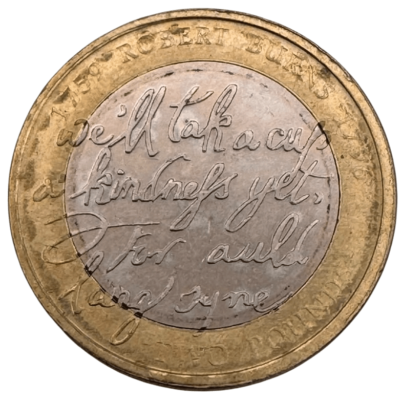 2009 ROBERT BURNS CIRCULATED £2 COIN 2009 2009 Robert Burns Circulated Two Pound Coin