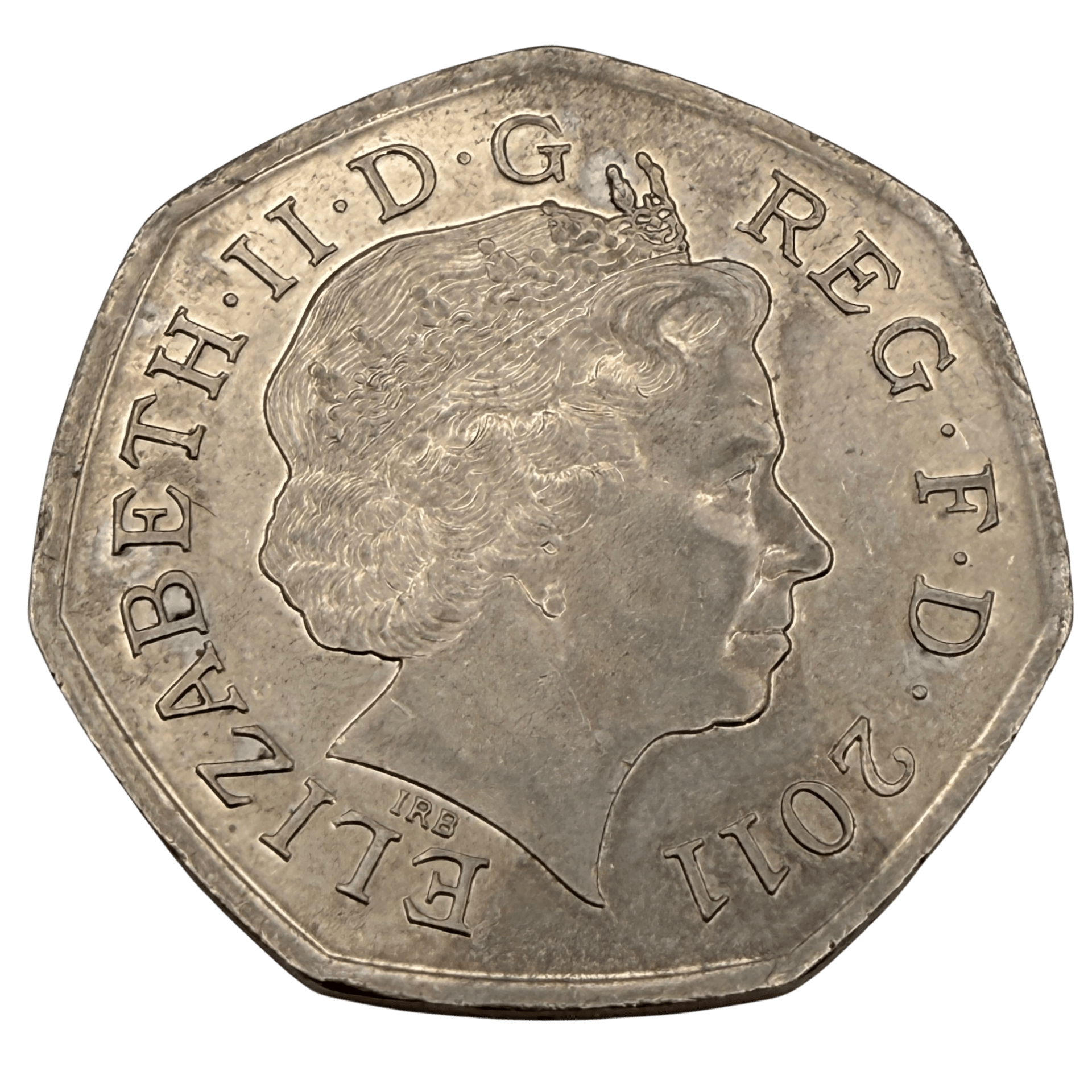 2011 Olympic Games Boccia 50 Pence Piece - Circulated boccia 2011 Olympic Games Boccia 50 Pence Piece - Circulated