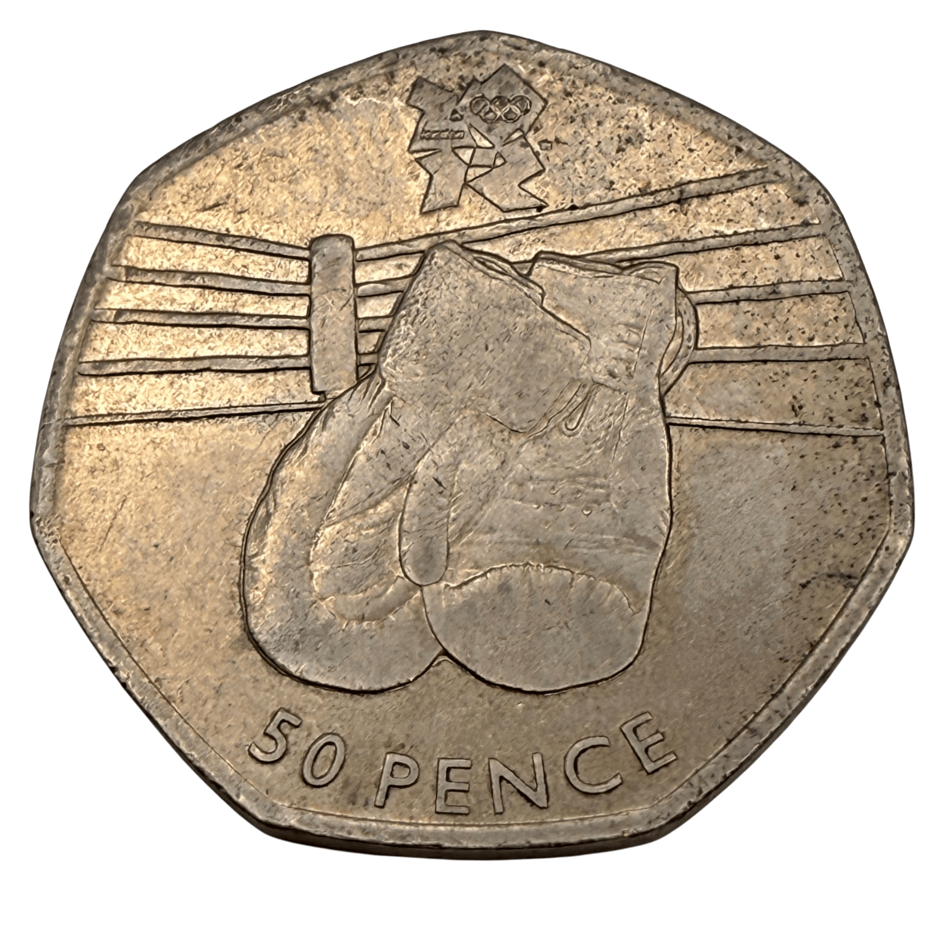 2011 Olympic Games Boxing 50 Pence Piece - Circulated boxing 2011 Olympic Games Boxing 50 Pence Piece - Circulated