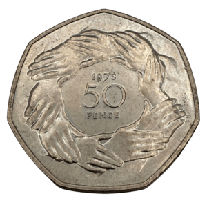 1973 European Economic Community 50p Circulated Coin