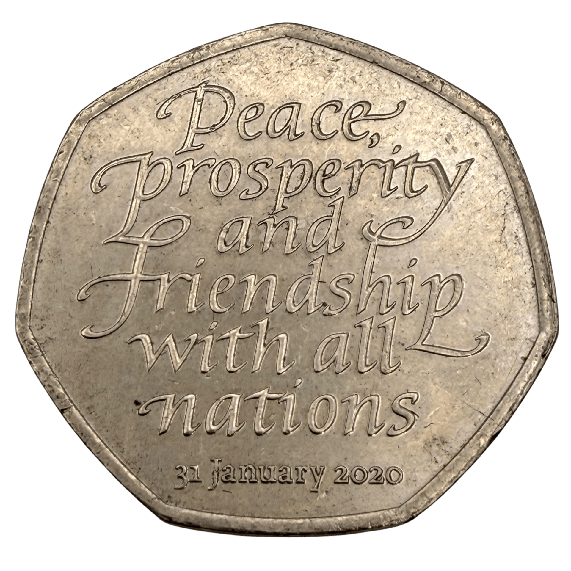 2020 European Union Withdrawal Brexit 50p Circulated Coin 2020 2020 European Union Withdrawal Brexit 50p Circulated Coin