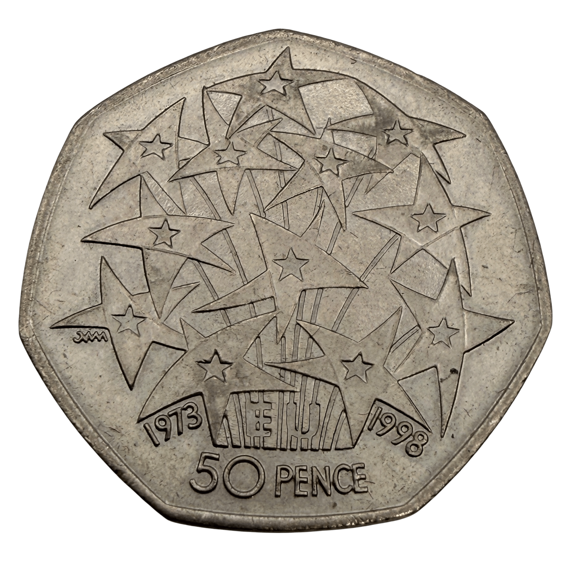 1998 European Union 50p Circulated Coin 1998 1998 European Union 50p Circulated Coin
