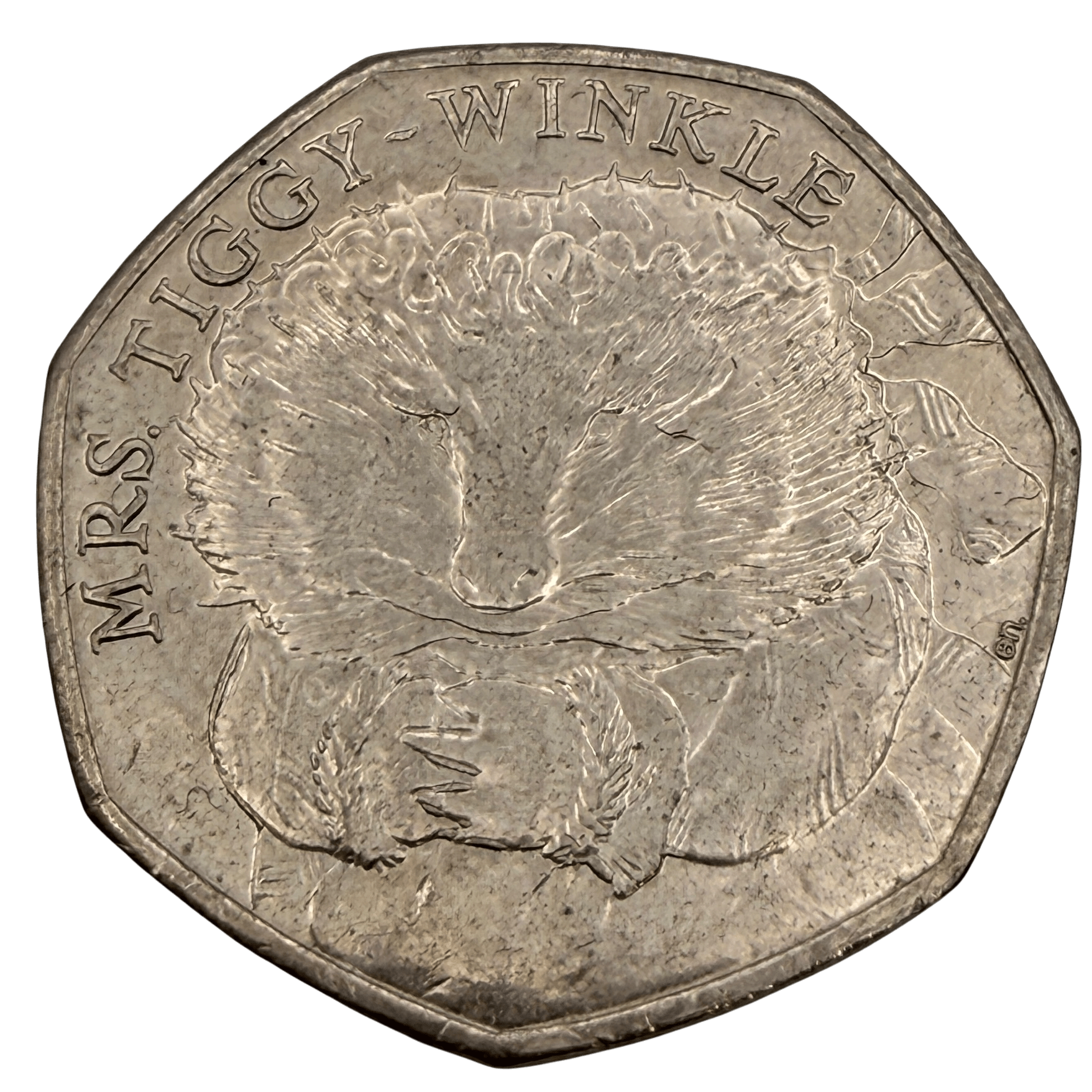 2016 Mrs Tiggy Winkle 50p Circulated Beatrix Potter Coin 2016 2016 Mrs Tiggy Winkle 50p Circulated Beatrix Potter Coin