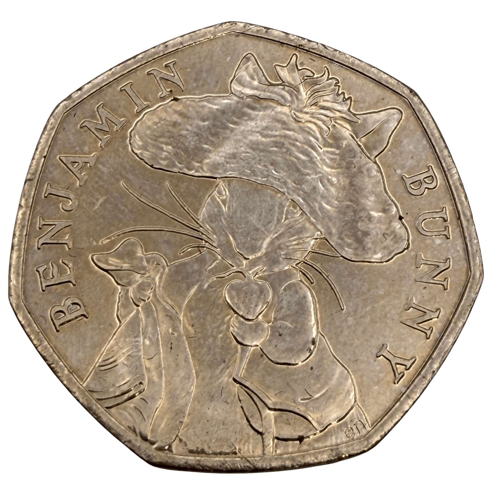 2017 Benjamin Bunny 50p Circulated Beatrix Potter Coin 2017 2017 Benjamin Bunny 50p Circulated Beatrix Potter Coin