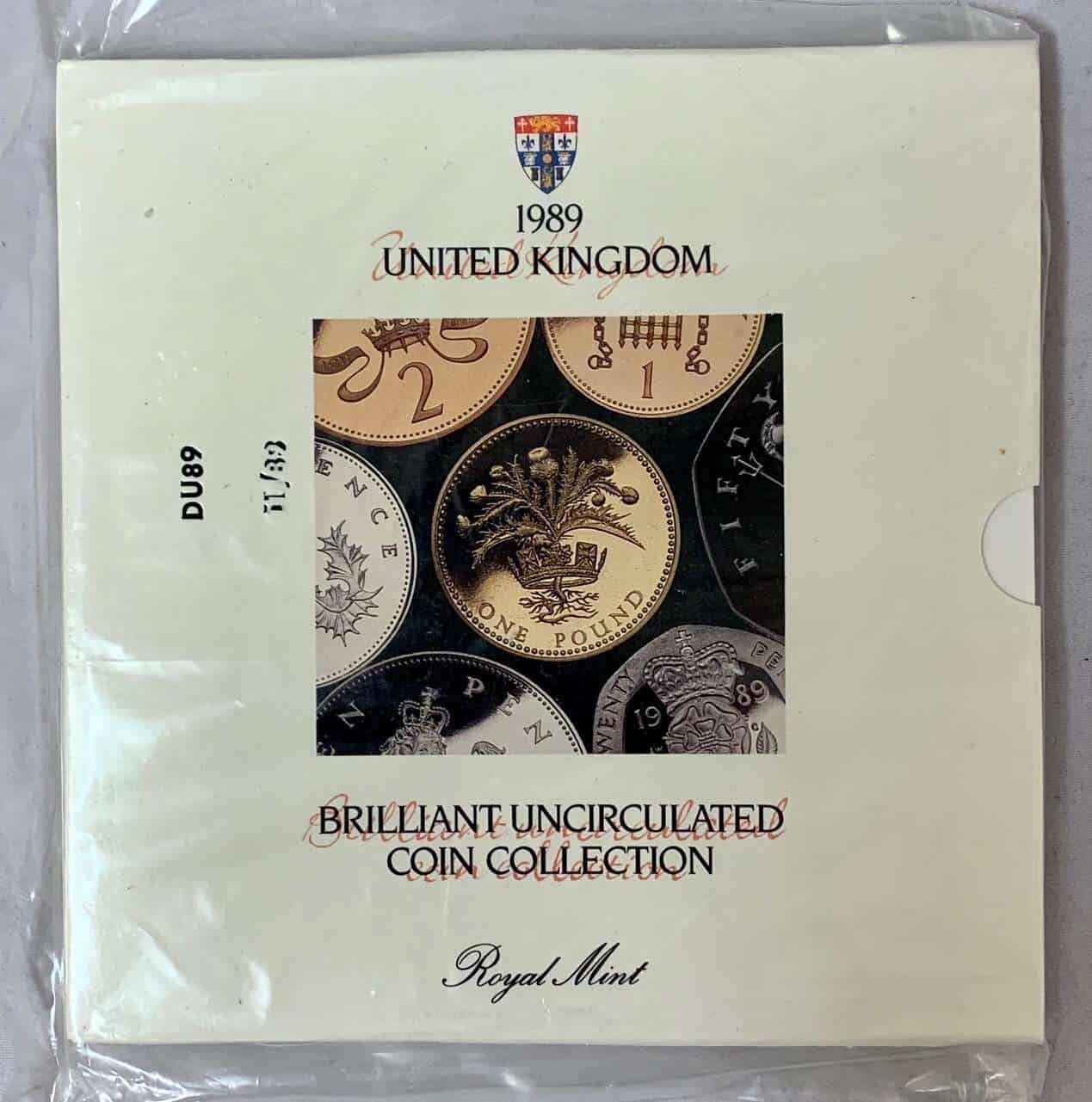 The 1989 United Kingdom Brilliant Uncirculated Coin Collection 1989 1989