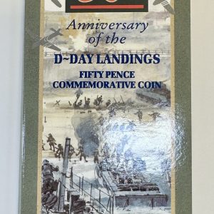 D-DAY LANDINGS BU FIFTY PENCE IN ROYAL MINT BLISTER PACK - £6