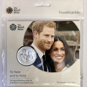 TO HAVE AND TO HOLD ROYAL WEDDING 2018 UK £5 BU COIN IN BLISTER PACK - £8
