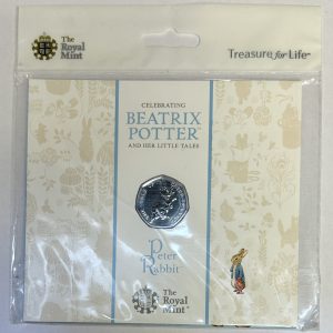 THE ROYAL MINT 2017 PETER RABBIT BU 50P IN BLISTER PACK - £10