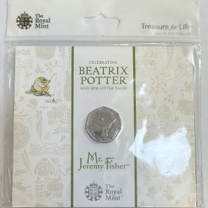 BEATRIX POTTER MR JEREMY FISHER 2017 BU FIFTY PENCE IN BLISTER PACK - £10