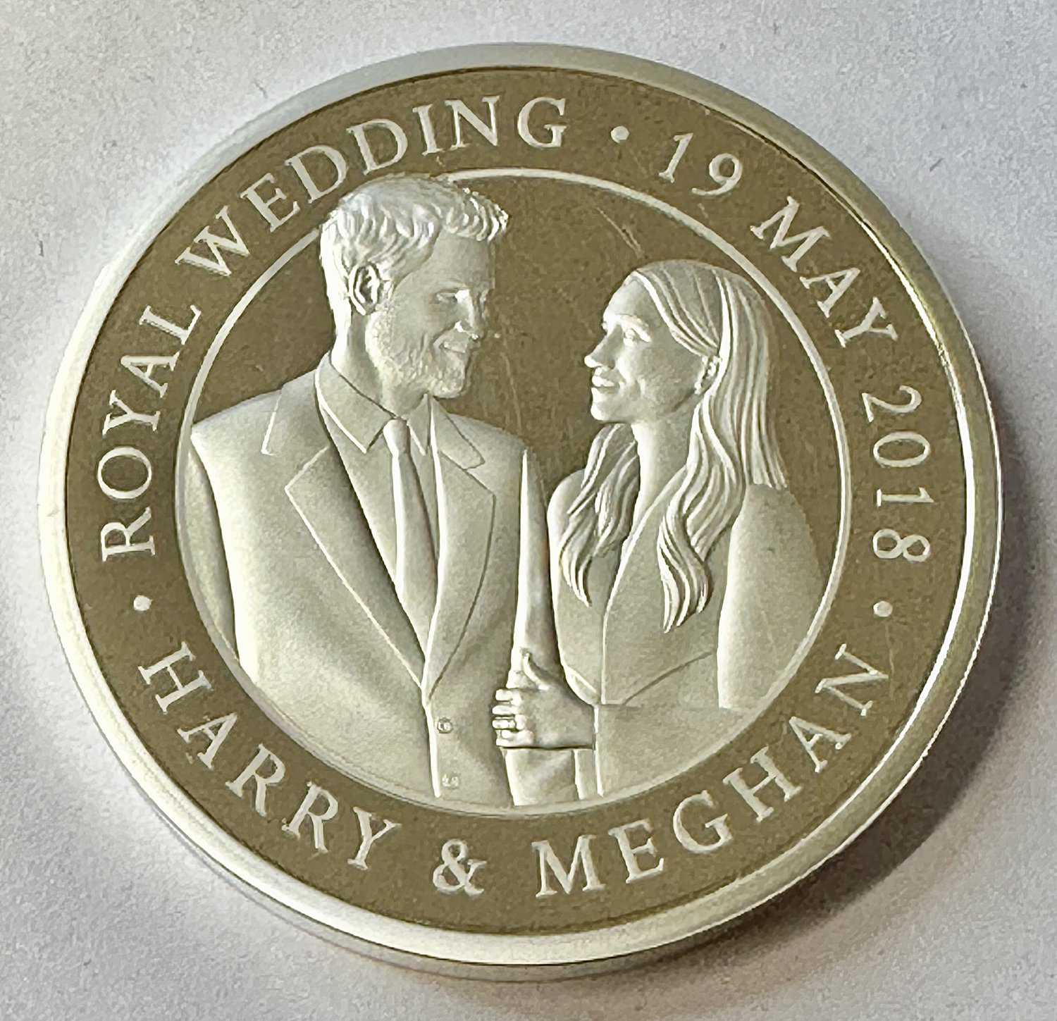 THE ROYAL WEDDING 2018 UK £5 SILVER PROOF PIEDFORT COIN Royal wedding royal wedding