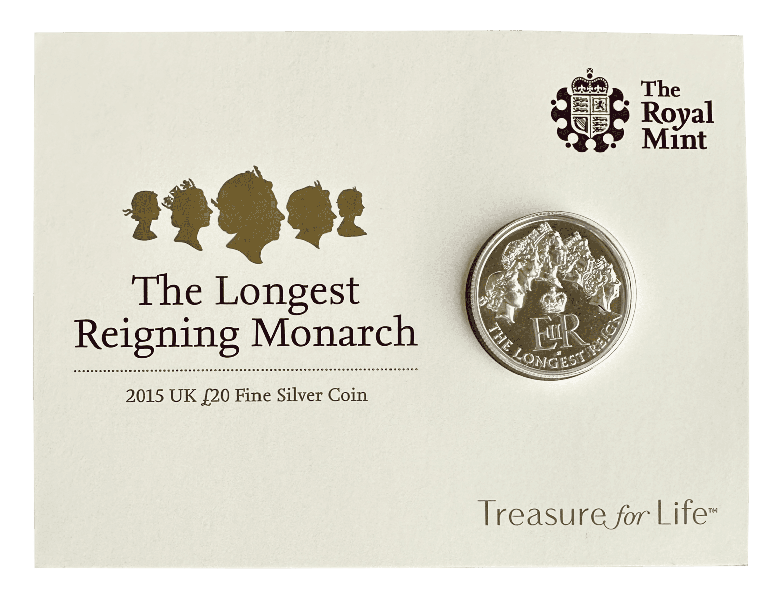 The Longest Reigning Monarch 2015 UK £20 Fine Silver Coin the longest reigning monarch the longest reigning monarch