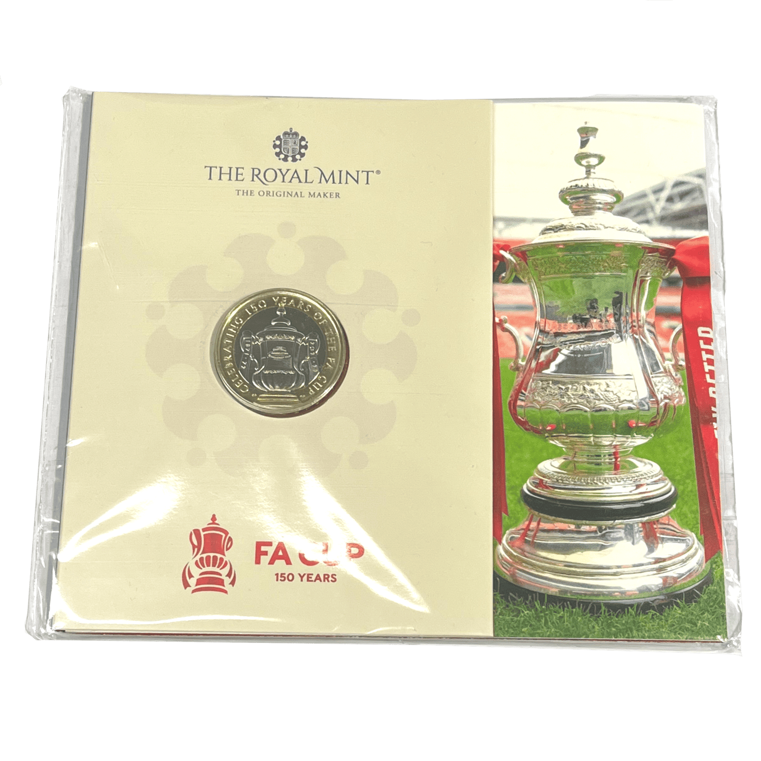 The 150th Anniversary of the FA Cup 2022 £2 Brilliant Uncirculated in Blister Pack fa cup The 150th Anniversary of the FA Cup 2022 £2