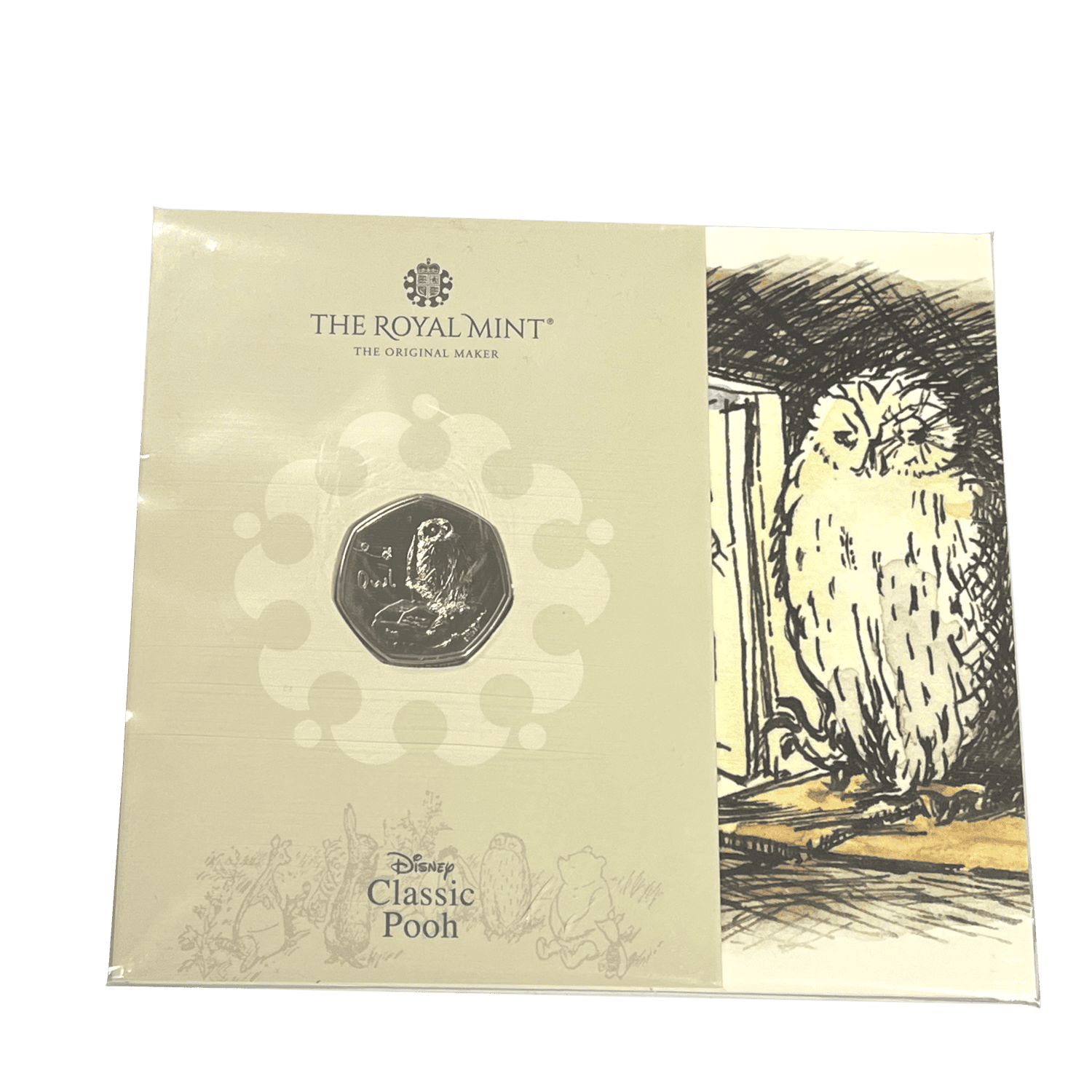 Owl Winnie the Pooh 2021 50p Brilliant Uncirculated in Blister Pack owl Owl Winnie the Pooh 2021 50p