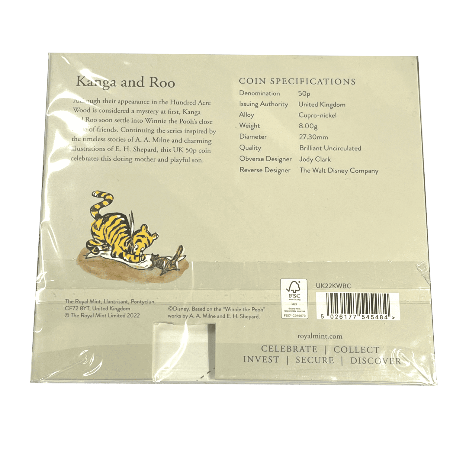 Kanga and Roo 2022 50p Brilliant Uncirculated in Blister Pack kanga and roo Kanga and Roo 2022 50p Brilliant Uncirculated in Blister Pack - Image 2