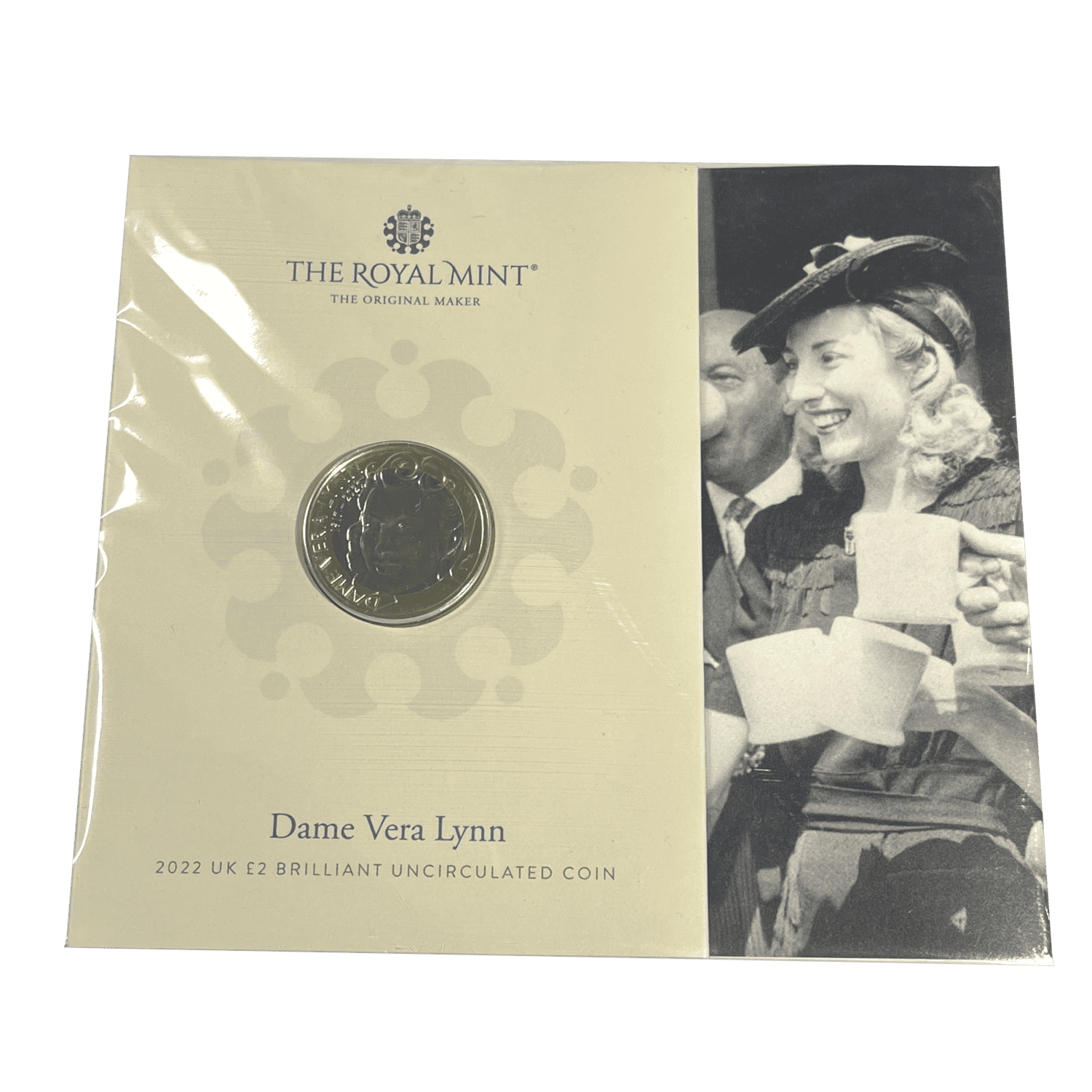Dame Vera Lynne 2022 £2 Brilliant Uncirculated in Presentation Pack dame vera lynn Dame Very Lynn £2 2022
