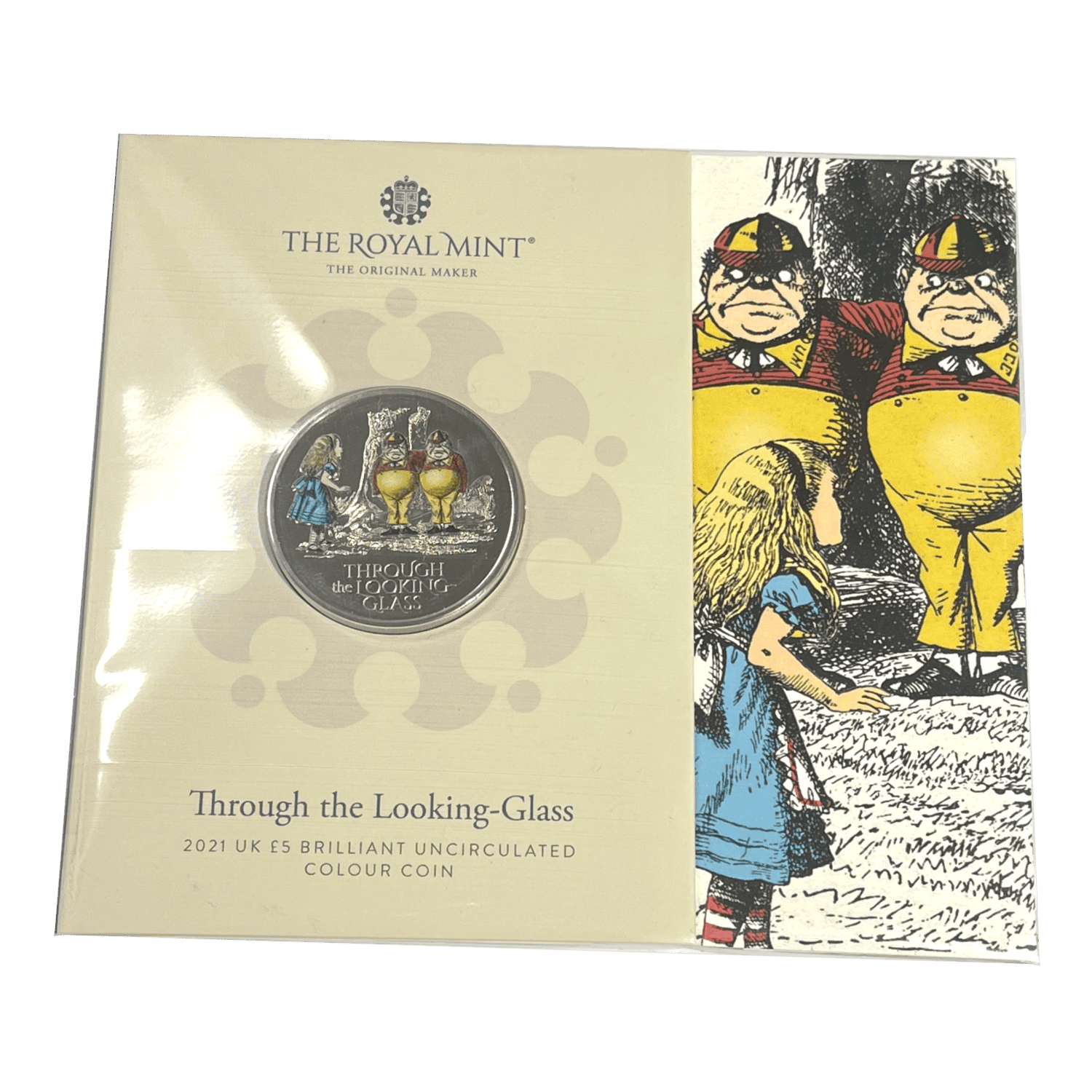 Through the Looking-Glass 2021 £5 Brilliant Uncirculated Colour in Presentation Pack through the looking-glass Through the Looking-Glass 2021 £5