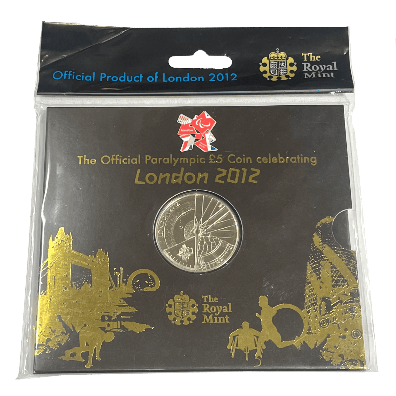 London 2012 Paralympic £5 Brilliant Uncirculated in Presentation Pack paralympic London 2012 Paralympic £5