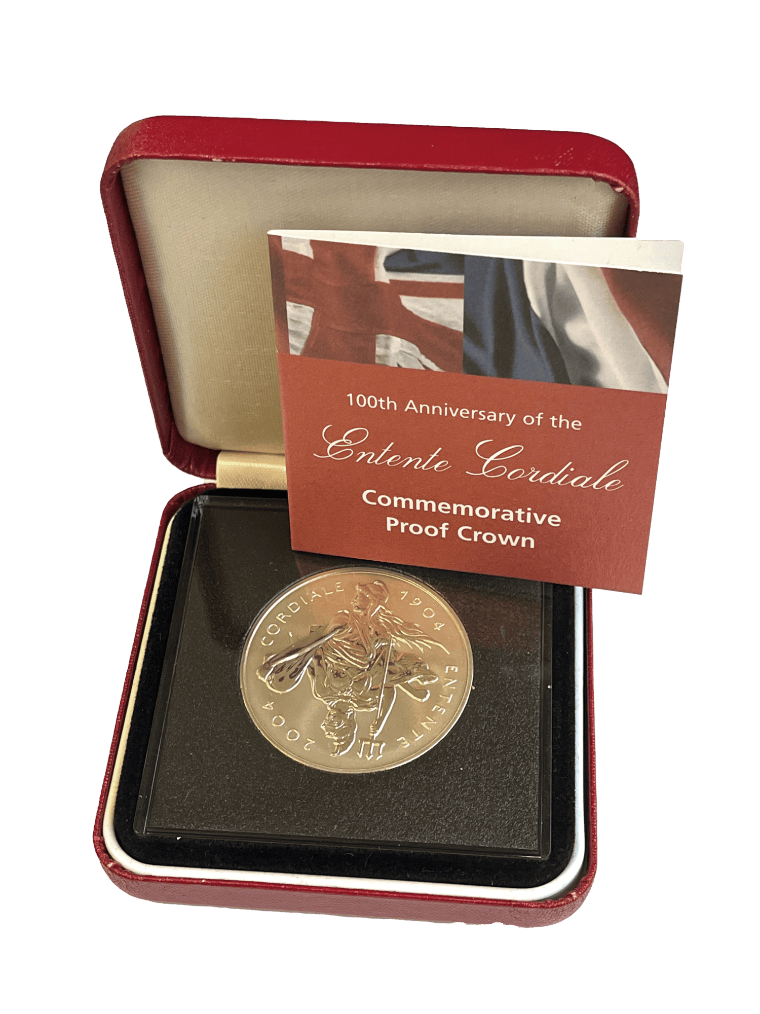Entente Cordiale 2004 Commemorative £5 Silver Proof entente cordiale Entente Cordiale 2004 Commemorative £5 Silver Proof