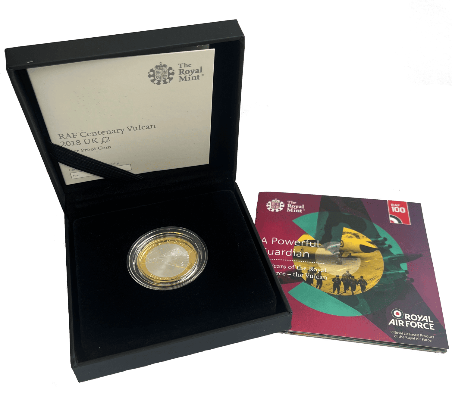 RAF Centenary Vulcan 2018 UK £2 Silver Proof Coin raf RAF Centenary Vulcan 2018 UK £2 Silver Proof Coin