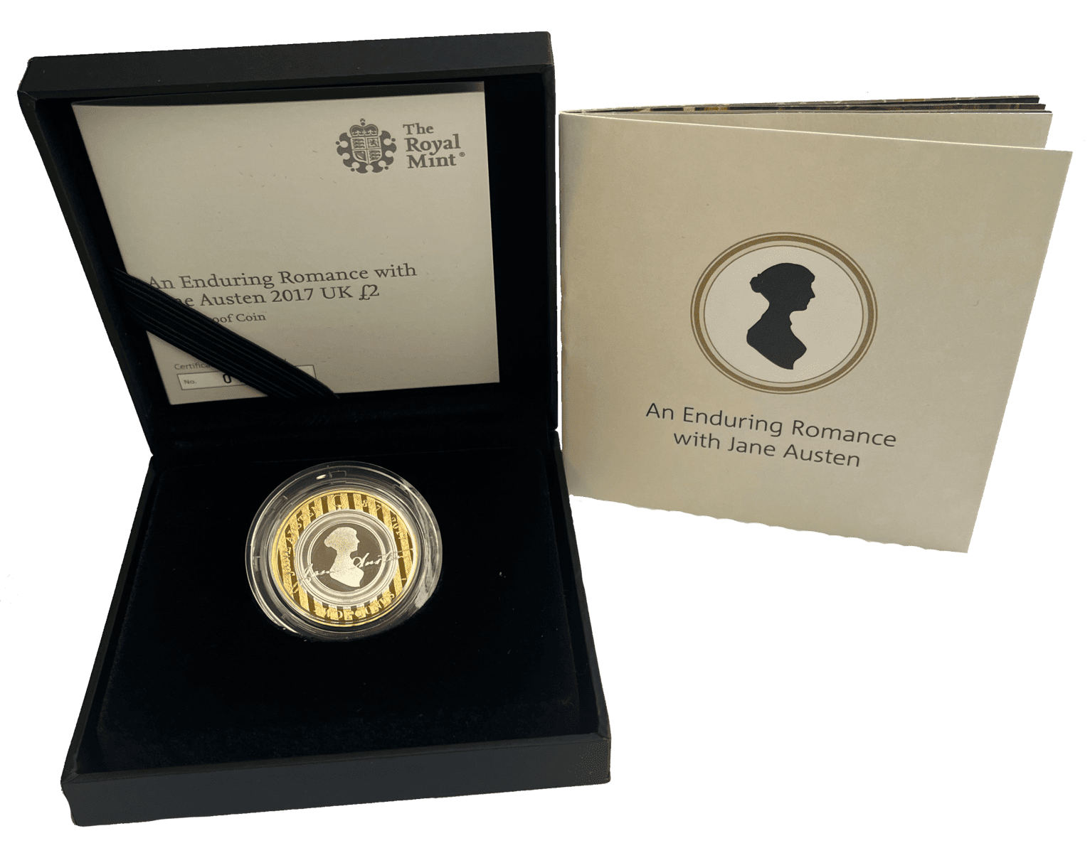 Jane Austen 2017 UK £2 Silver Proof Coin jane austen Jane Austen 2017 UK £2 Silver Proof Coin