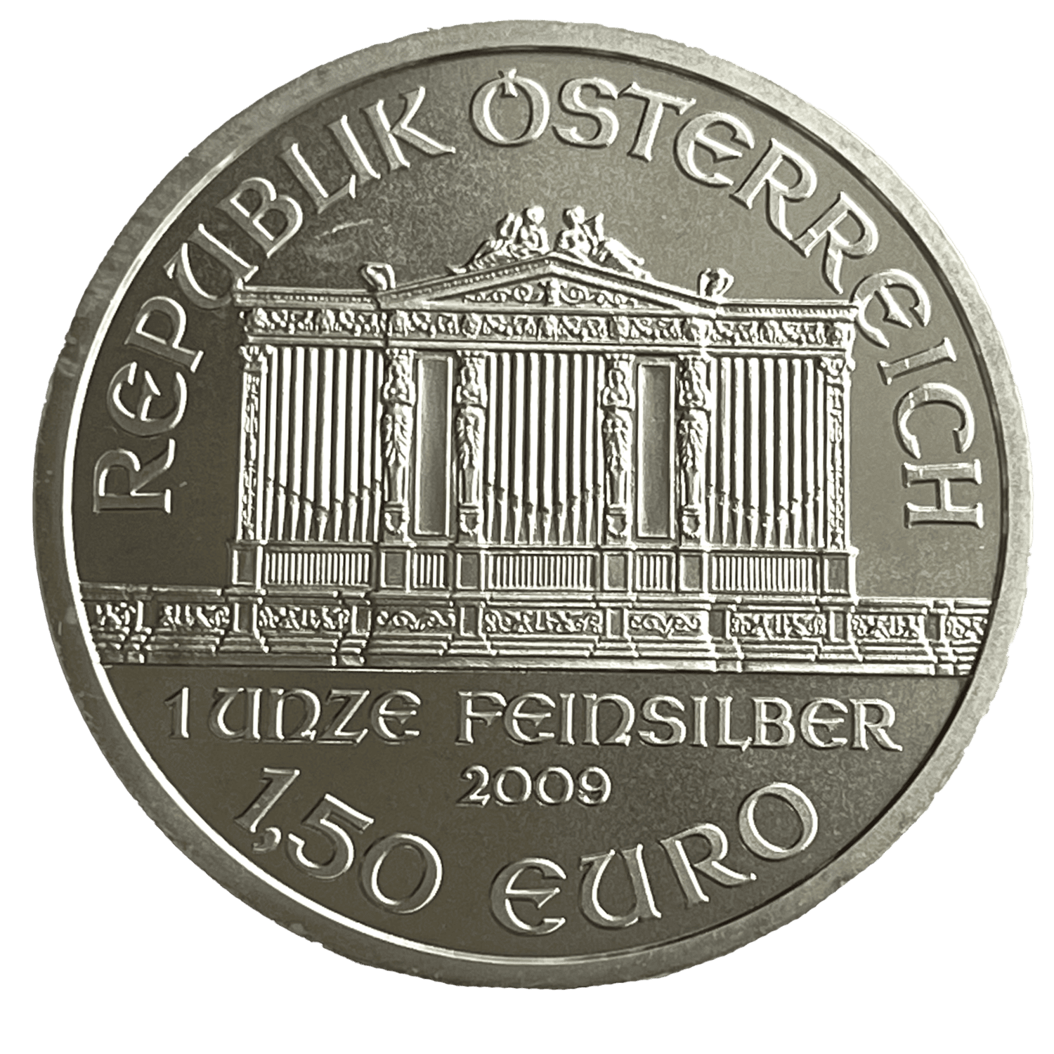 2009 Philharmoniker Austrian 1oz .999 Fine Silver Bullion Coin philharmoniker 2009 Philharmoniker Austrian 1oz .999 Fine Silver Bullion Coin
