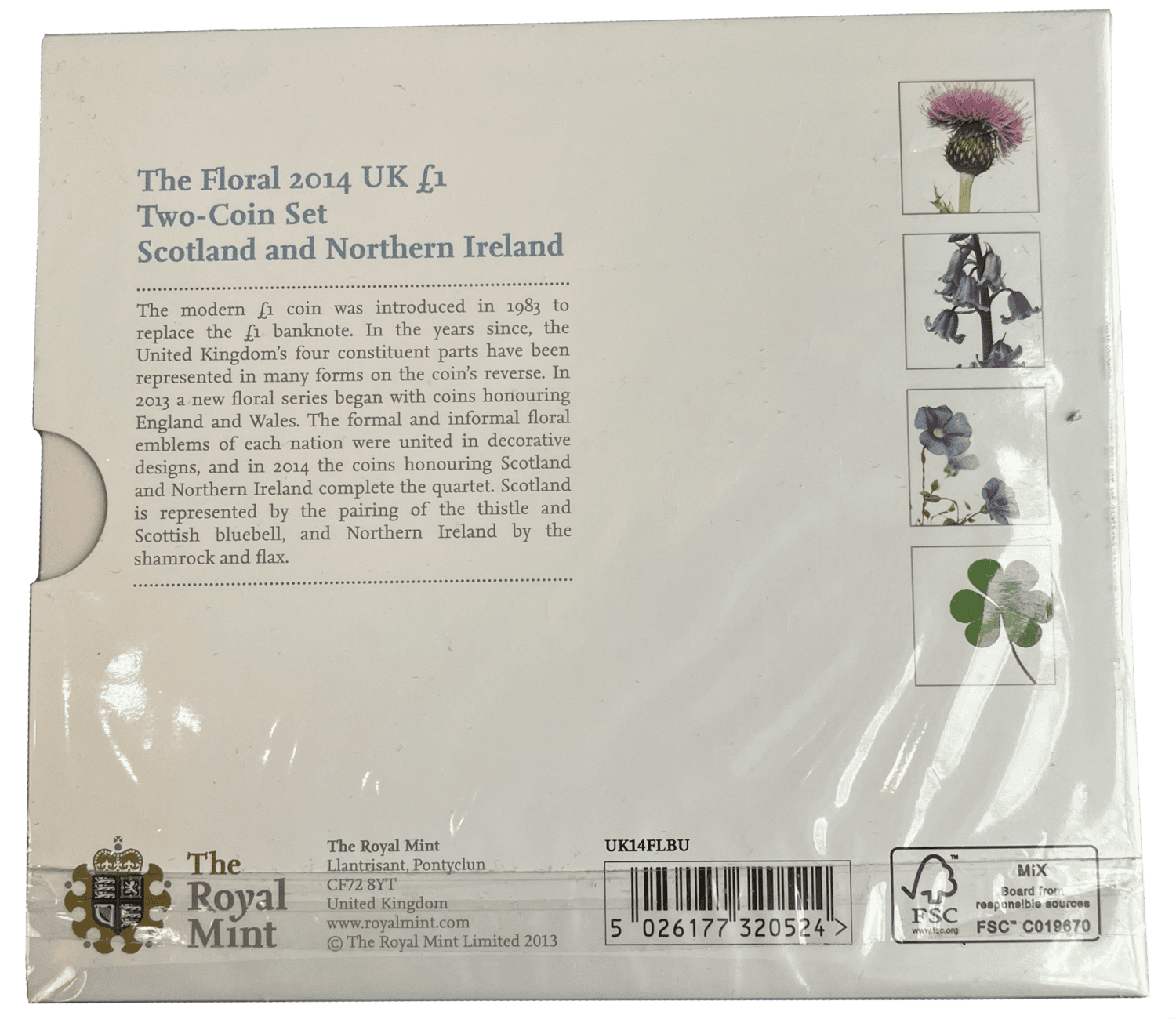 The Floral 2014 UK £1 Two-Coin Set Scotland and Northern Ireland floral 2014 The Floral 2014 UK £1 Two-Coin Set Scotland and Northern Ireland