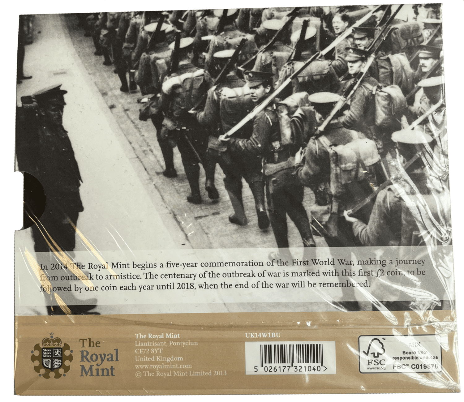 Outbreak 2014 UK £2 Brilliant Uncirculated 100th Anniversary of WWI outbreak 2014 Outbreak 2014 UK £2 Brilliant Uncirculated 100th Anniversary of WWI