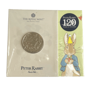 120 Years of The Tale of Peter Rabbit £5 2022 Brilliant Uncirculated Coin in Blister Pack