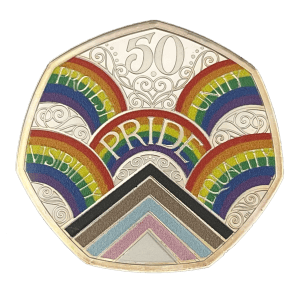 50 Years of Pride 2022 UK 50p Silver Proof Colour Coin