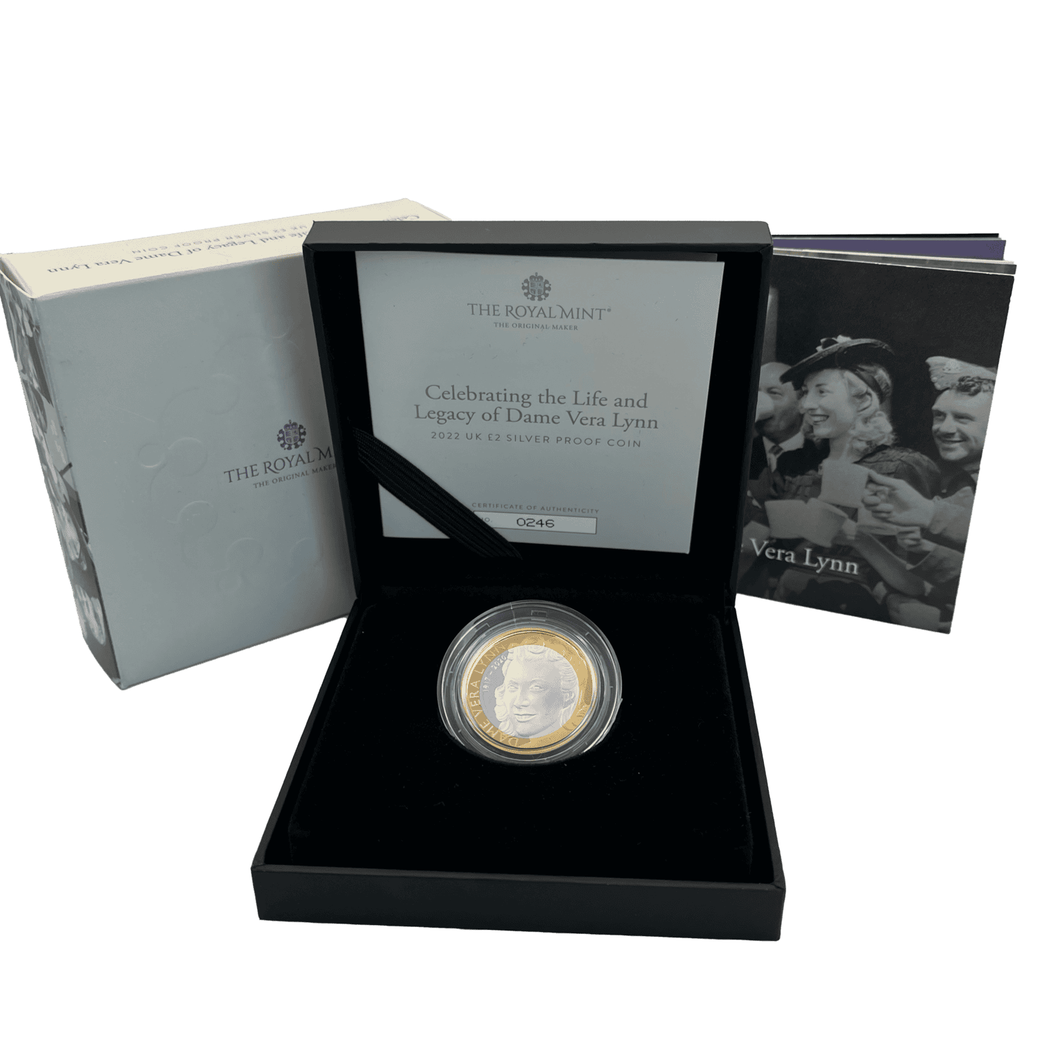 Celebrating the Life and Legacy of Dame Vera Lynn 2022 UK £2 Silver Proof Coin dame vera lynn Celebrating the Life and Legacy of Dame Vera Lynn 2022 UK £2 Silver Proof Coin