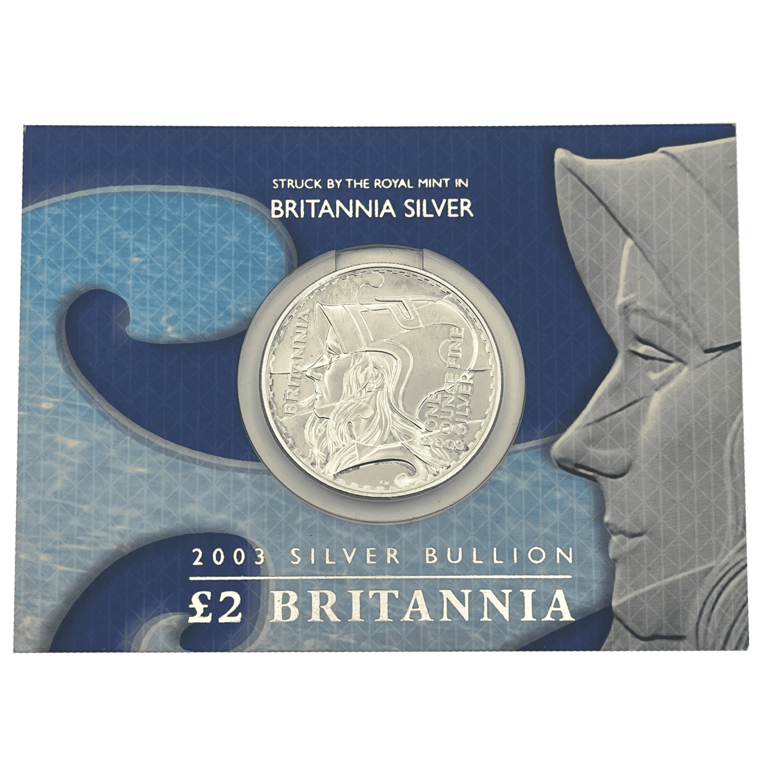 Britannia 2003 £2 1oz Silver Bullion Coin britannia 2003 Britannia 2003 £2 1oz Silver Bullion Coin