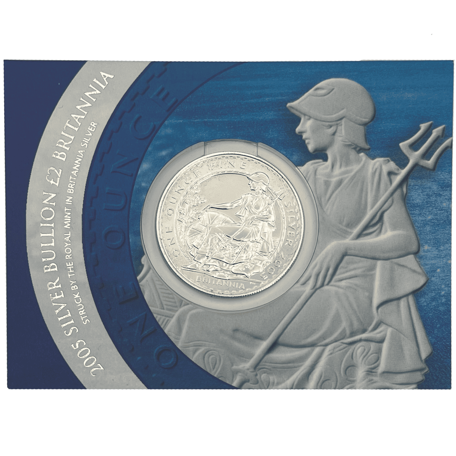 Britannia 2005 £2 1oz Silver Bullion Coin britannia 2005 Britannia 2005 £2 1oz Silver Bullion Coin