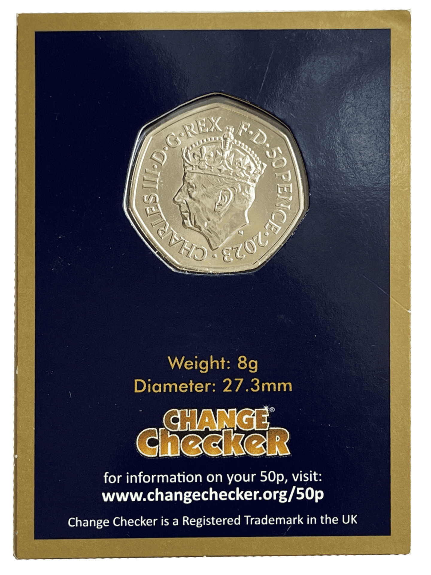 King Charles Coronation 2023 50p Brilliant Uncirculated Coin in Change Checker Card king charles coronation King Charles Coronation 2023 50p Brilliant Uncirculated Coin in Change Checker Card