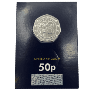 Wallace & Gromit 50p 2019 Brilliant Uncirculated in Change Checker Card