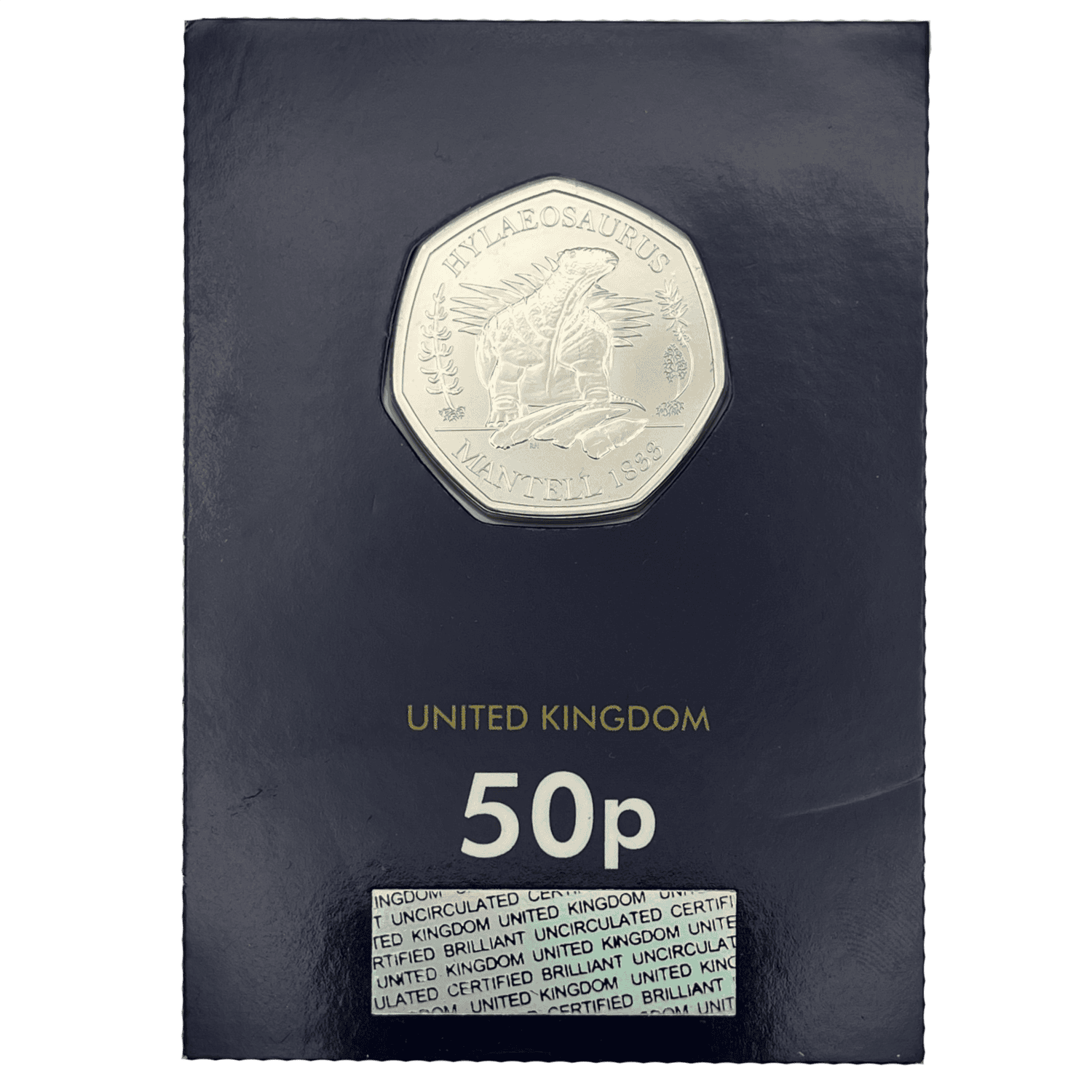 Hylaeosaurus 2020 50p Brilliant Uncirculated Coin in Change Checker Card hylaeosaurus Hylaeosaurus 2020 50p Brilliant Uncirculated Coin in Change Checker Card