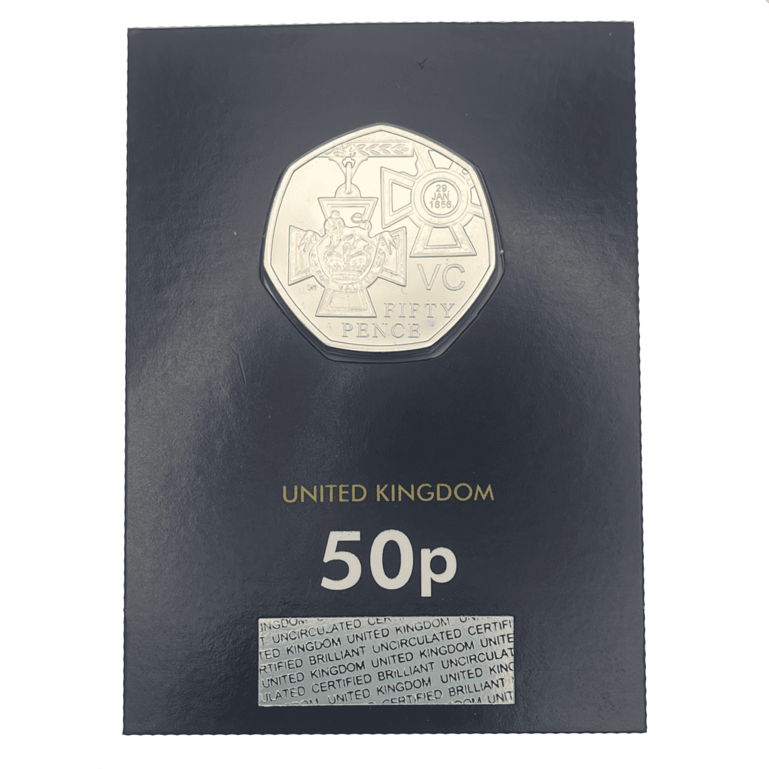 Victoria Cross Medals 2019 50p Brilliant Uncirculated Coin in Change Checker Card victoria cross Victoria Cross Medals 2019 50p Brilliant Uncirculated Coin in Change Checker Card