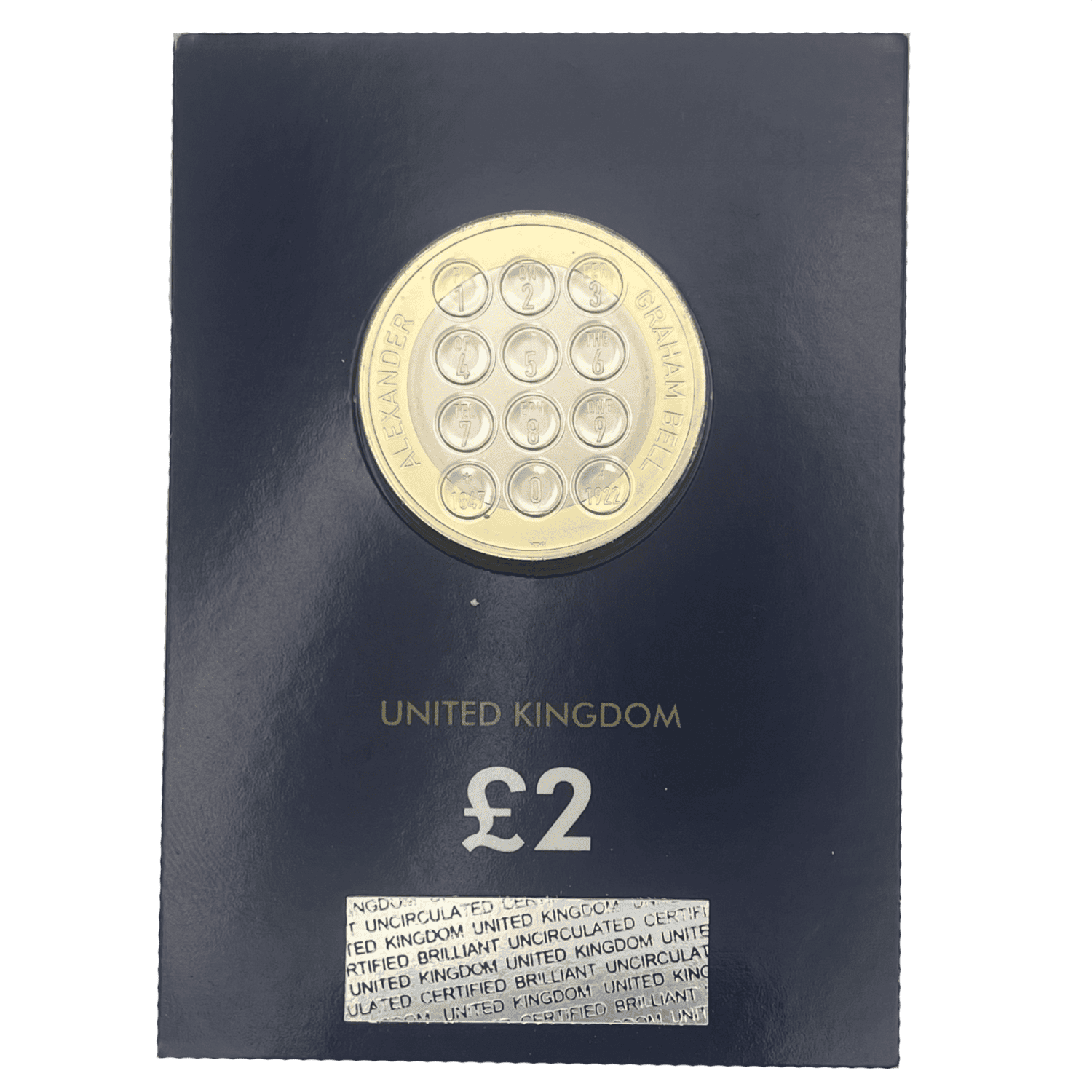 Alexander Graham Bell 2022 £2 Brilliant Uncirculated Coin in Change Checker Card alexander graham bell Alexander Graham Bell 2022 £2 Brilliant Uncirculated Coin in Change Checker Card
