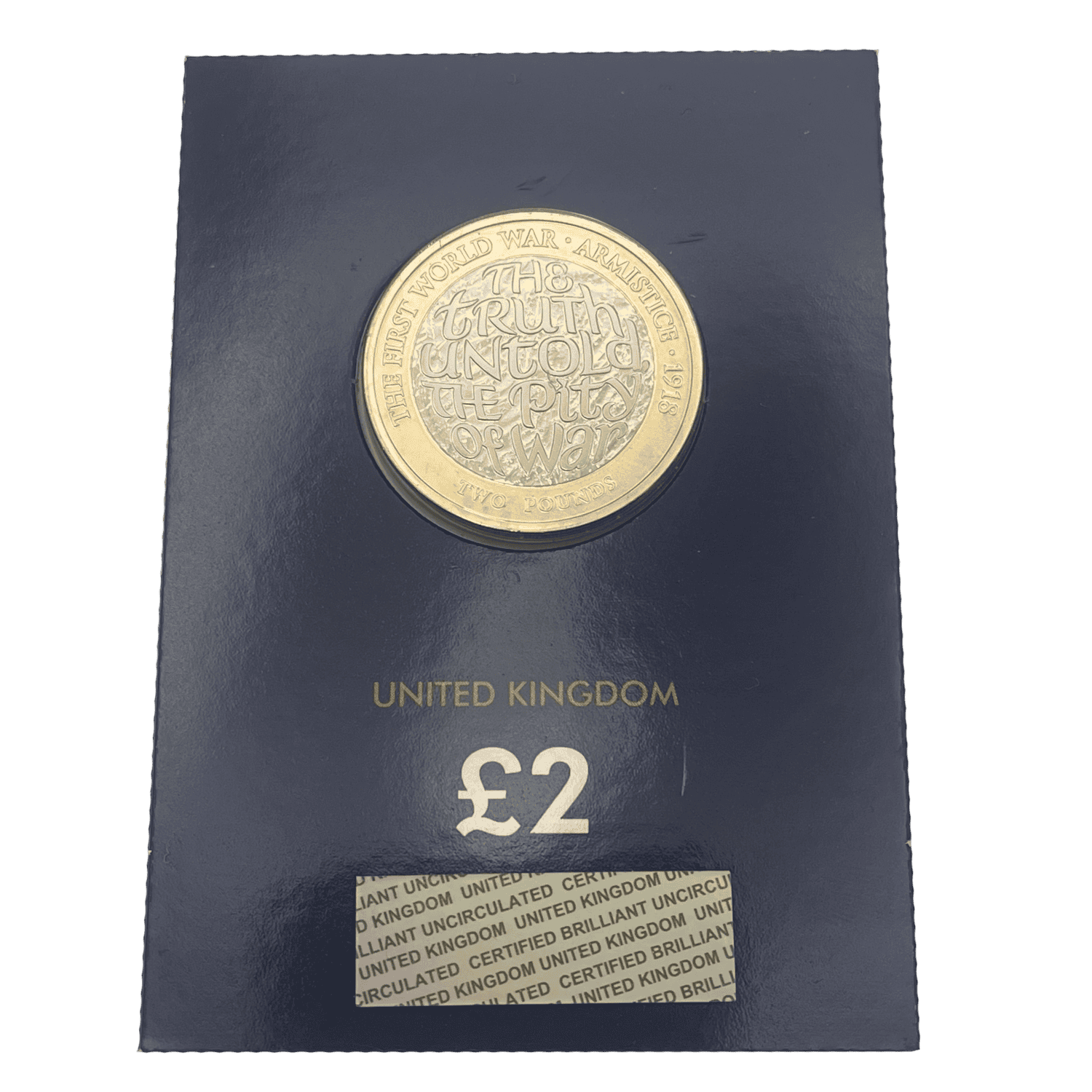 WWI Armistice 2018 £2 Brilliant Uncirculated Coin in Change Checker Card armistice WWI Armistice 2018 £2 Brilliant Uncirculated Coin in Change Checker Card