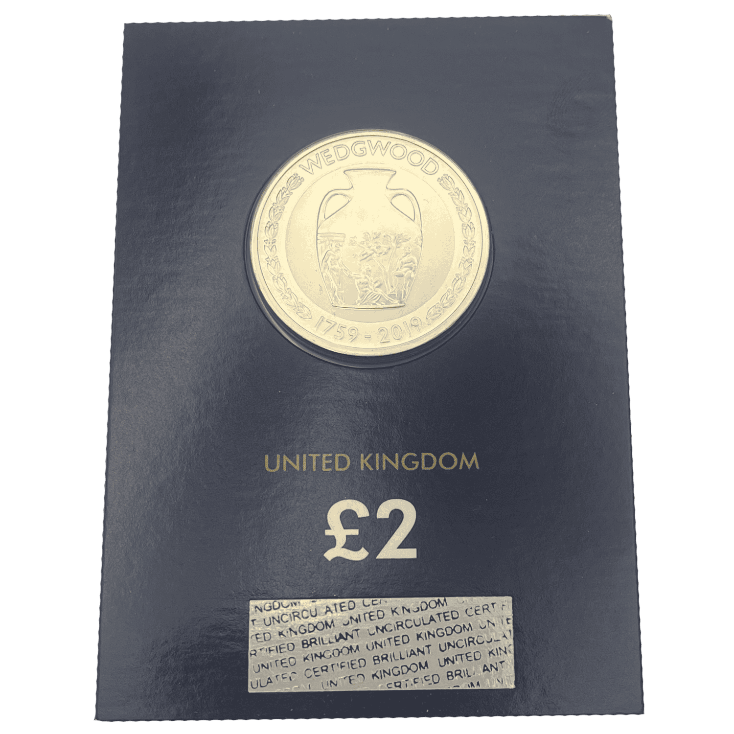 Wedgwood 2019 £2 Brilliant Uncirculated Coin in Change Checker Card wedgwood Wedgwood 2019 £2 Brilliant Uncirculated Coin in Change Checker Card