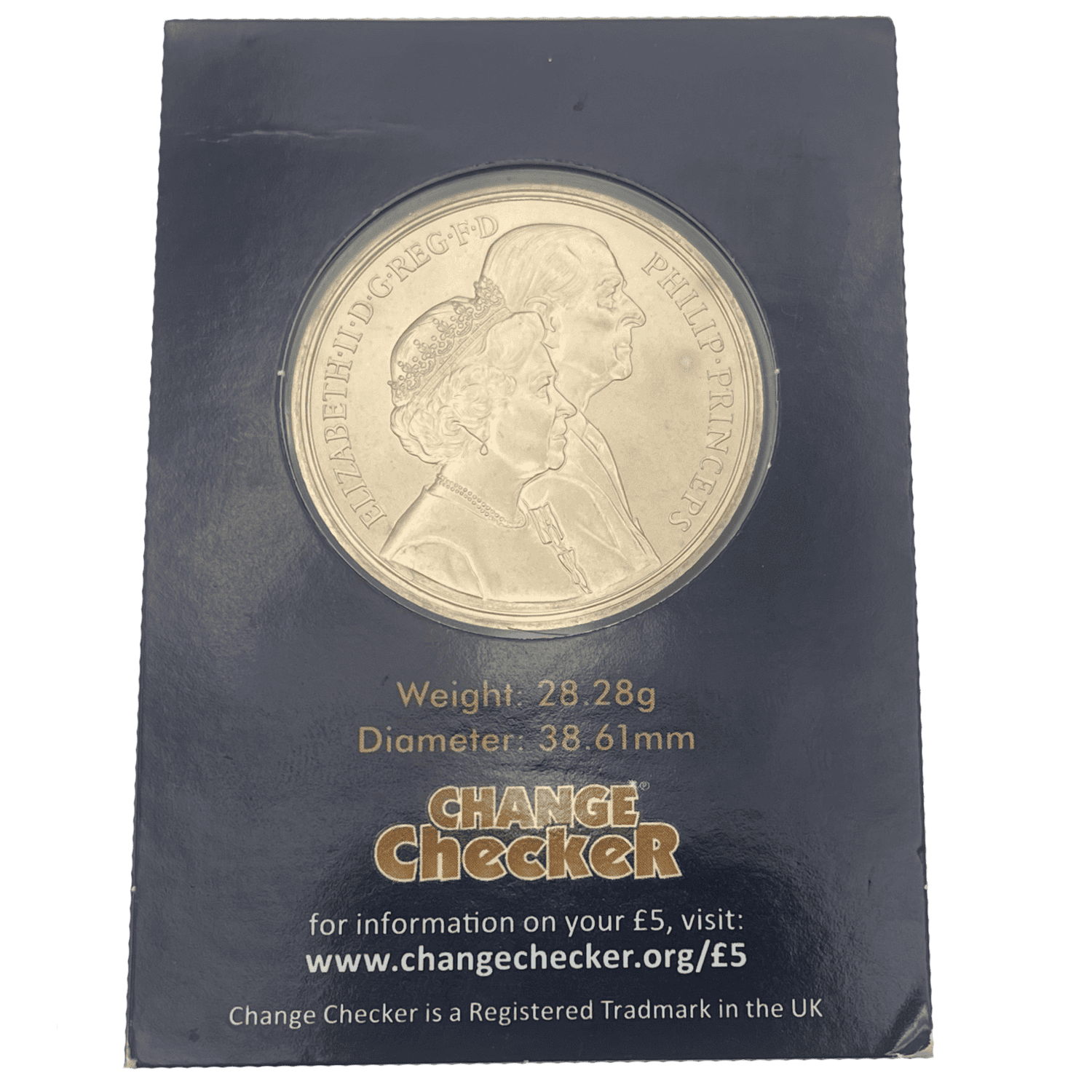 Golden Wedding 1997 £5 Brilliant Uncirculated Coin in Change Checker Card golden wedding Golden Wedding 1997 £5 Brilliant Uncirculated Coin in Change Checker Card