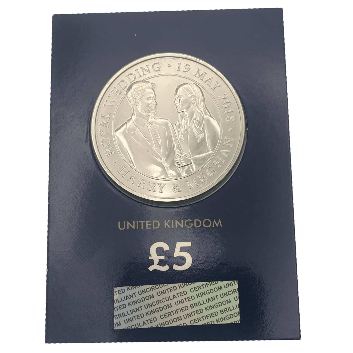 Harry and Megan Royal Wedding 2018 £5 Brilliant Uncirculated Coin in Change Checker Card royal wedding Harry and Megan Royal Wedding 2018 £5 Brilliant Uncirculated Coin in Change Checker Card