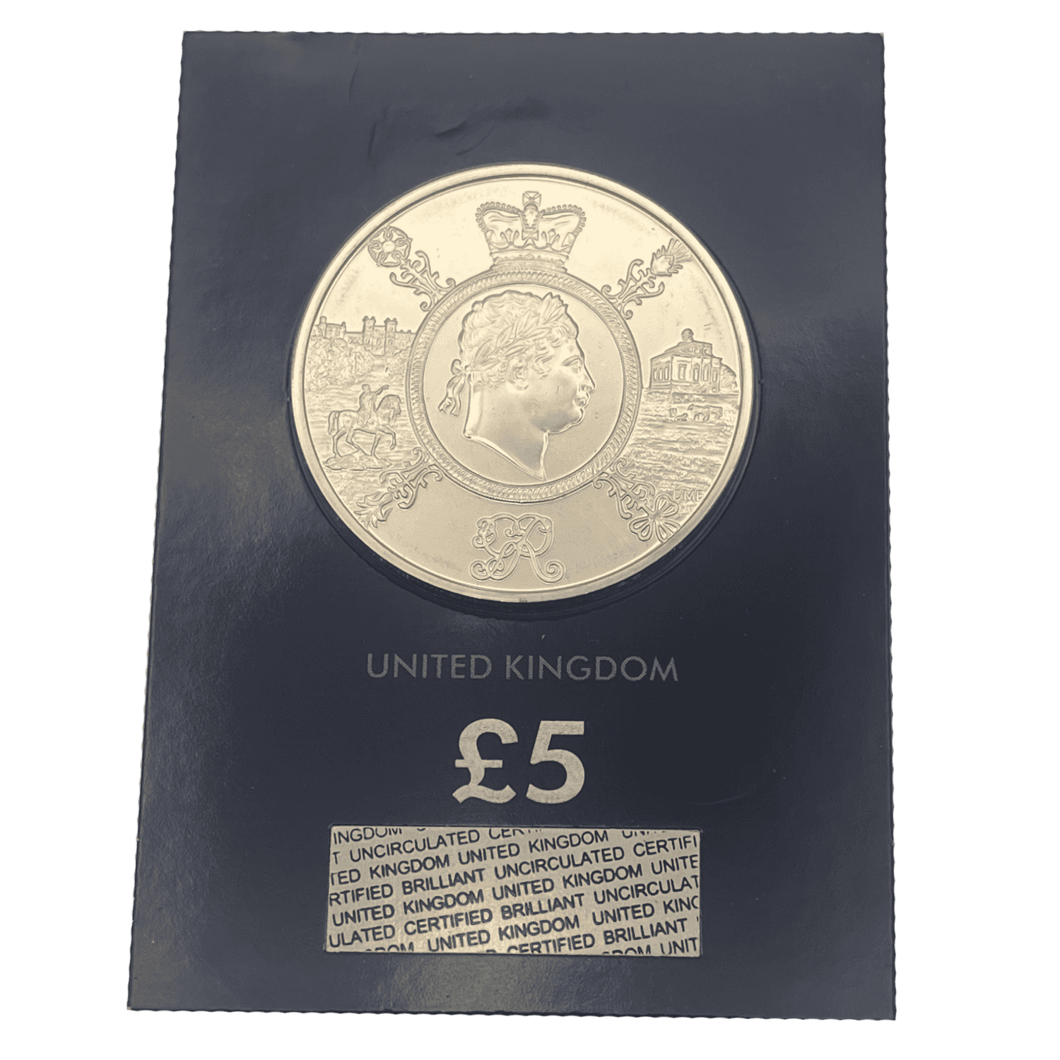 King George III 2020 £5 Brilliant Uncirculated Coin in Change Checker Card george iii King George III 2020 £5 Brilliant Uncirculated Coin in Change Checker Card