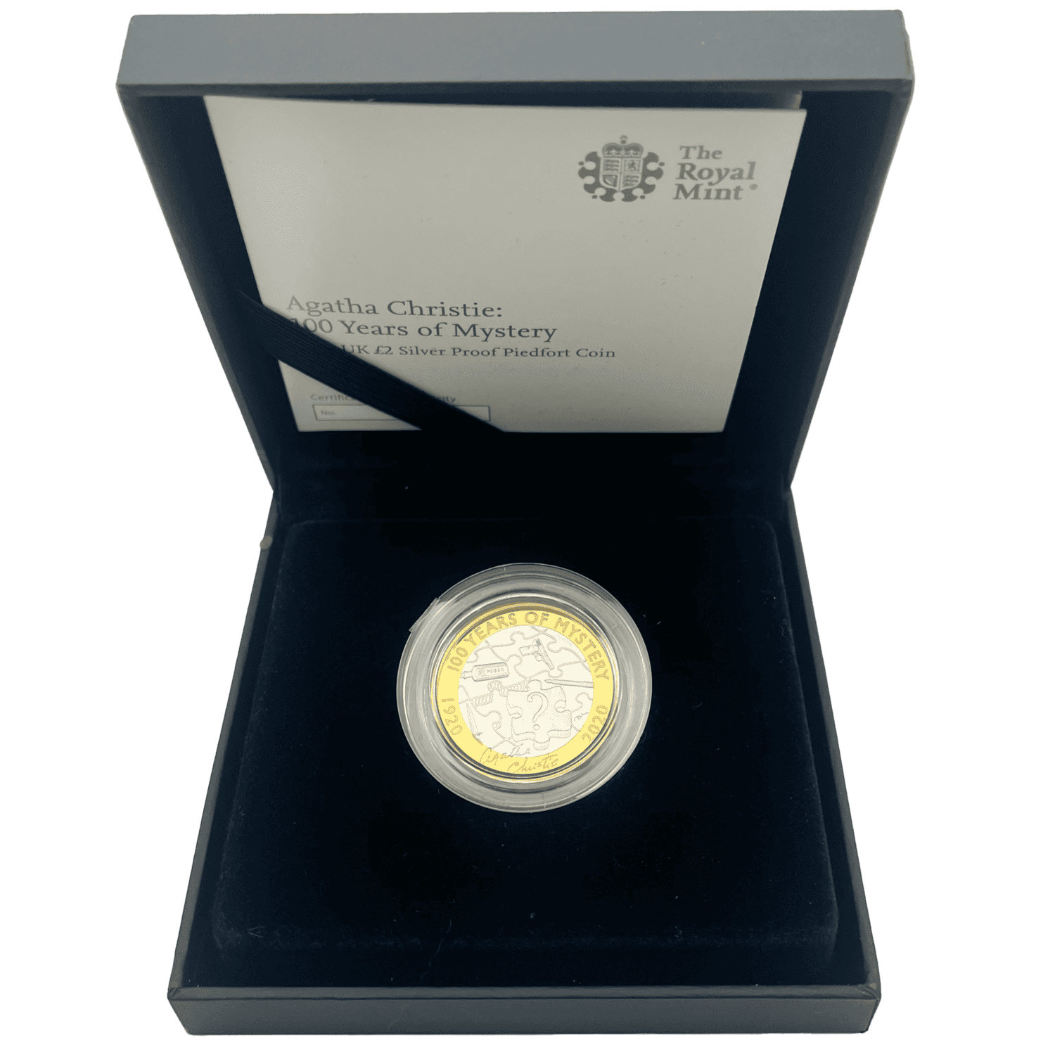 Agatha Christie £2 Silver Proof Piedfort Only 800 Minted agatha christie Agatha Christie £2 Silver Proof Piedfort Only 800 Minted