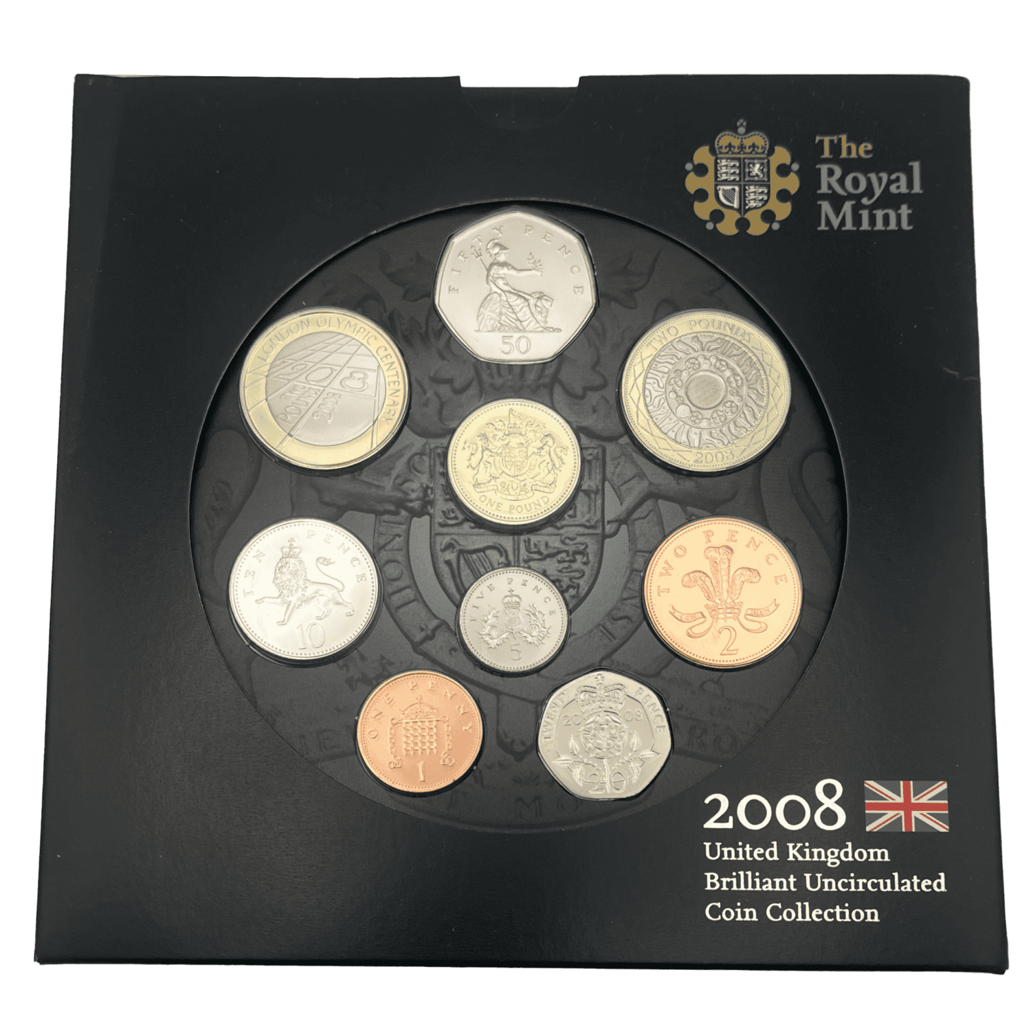 2008 UK Brilliant Uncirculated Annual Coin Collection Set 2008 2008 UK Brilliant Uncirculated Annual Coin Collection Set