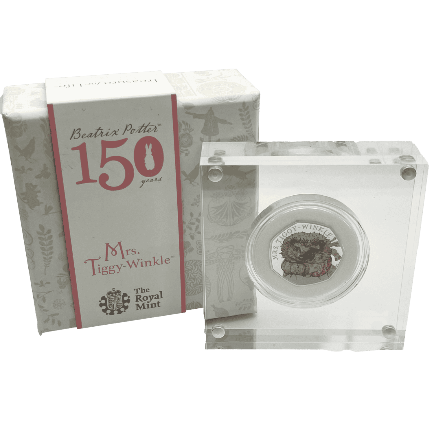 150th Anniversary of Beatrix Potter 2016 Mrs Tiggy-Winkle UK 50p Silver Proof Coin anniversary 150th Anniversary of Beatrix Potter 2016 Mrs Tiggy-Winkle UK 50p Silver Proof Coin