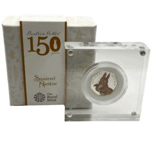 150th Anniversary of Beatrix Potter 2016 Squirrel Nutkin UK 50p Silver Proof Coin