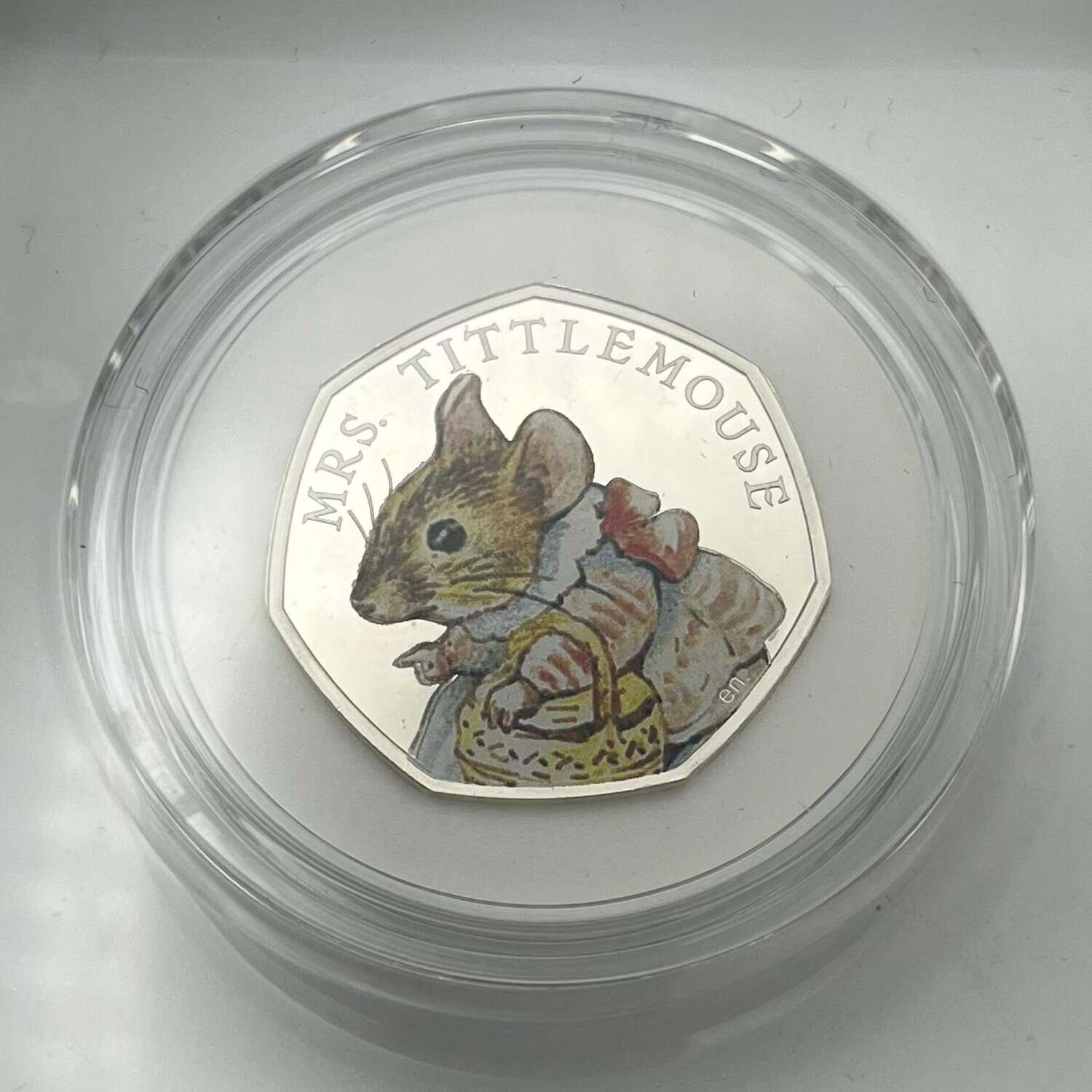 Mrs Tittlemouse 2018 UK 50p Silver Proof Coin tittlemouse Mrs Tittlemouse 2018 UK 50p Silver Proof Coin