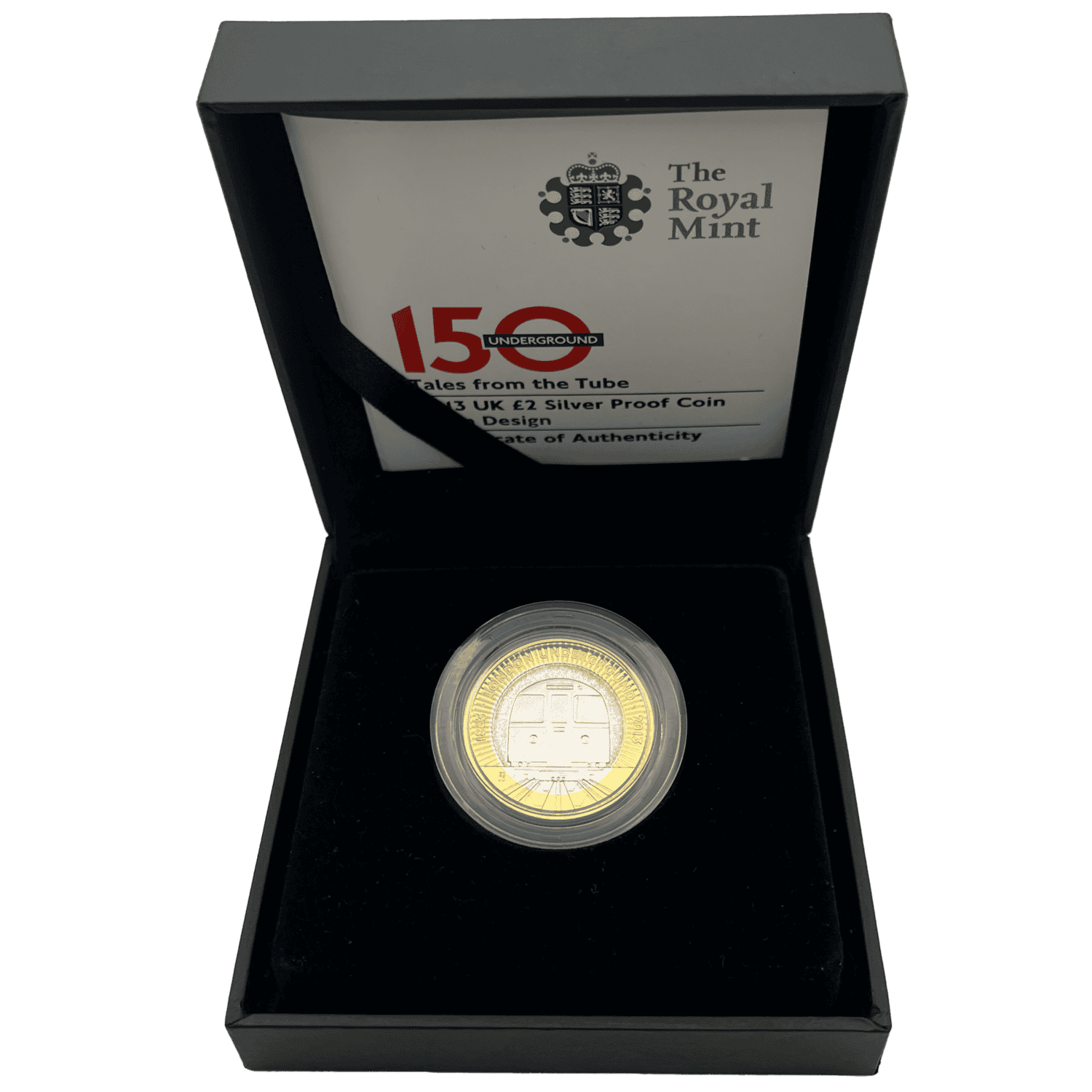 London Underground 2013 UK £2 Silver Proof Train Design london underground London Underground 2013 UK £2 Silver Proof Train Design