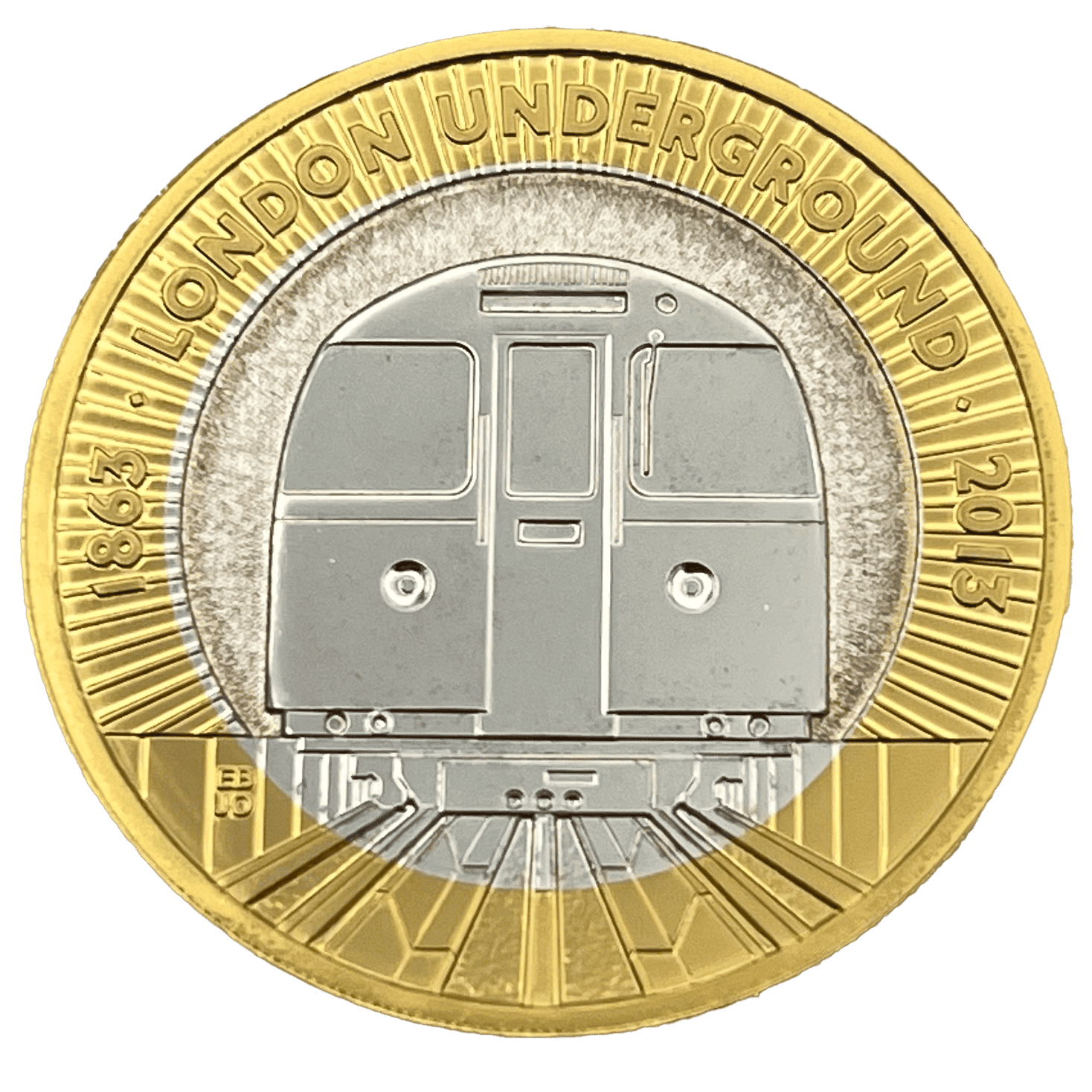 London Underground 2013 UK £2 Silver Proof Train Design london underground London Underground 2013 UK £2 Silver Proof Train Design